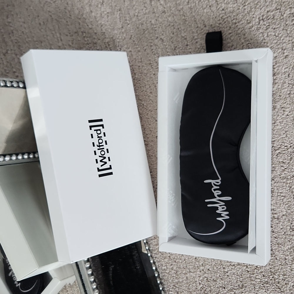 Wolford Luxurious Silk Black Eye Mask NIB